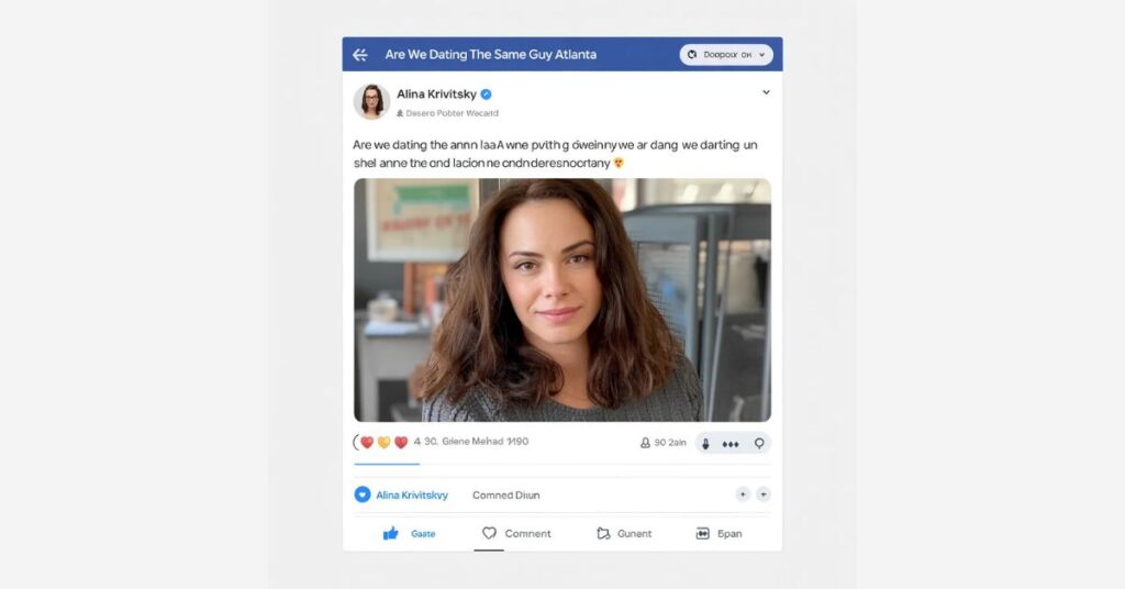 Facebook are We Dating the Same Guy Atlanta Alina Krivitsky