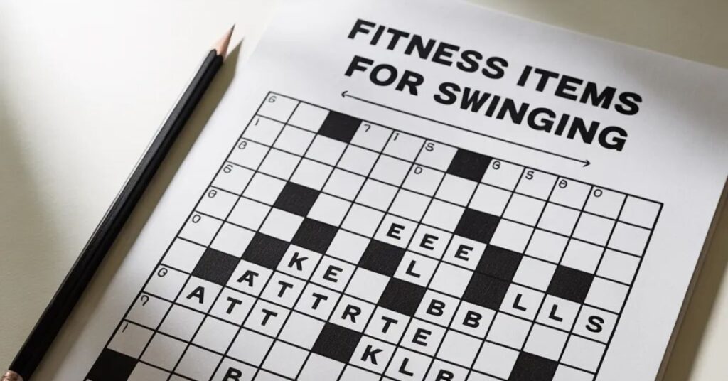 Fitness Items for Swinging Crossword Clue