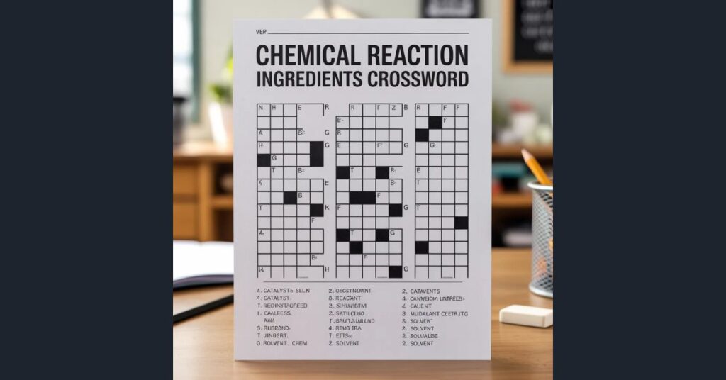 Chemical Reaction Ingredients Crossword: Today’s Answer Explained Chemical Reaction Ingredients Crossword