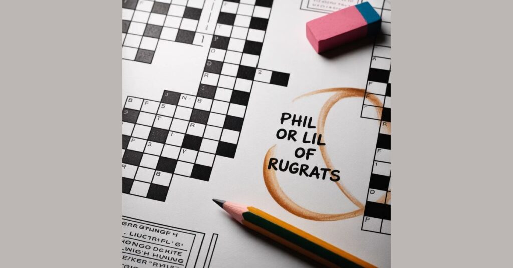 Phil or Lil of Rugrats Crossword